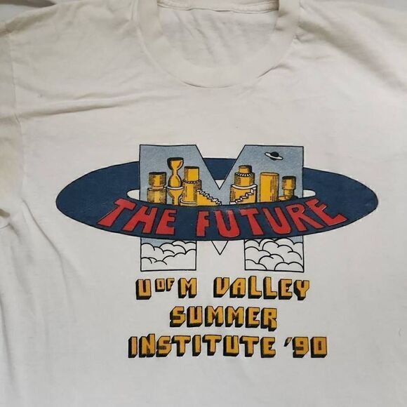 U of M Valley Summer Institute '90 Vintage Shirt - Size Adult Small - Picture 5 of 5